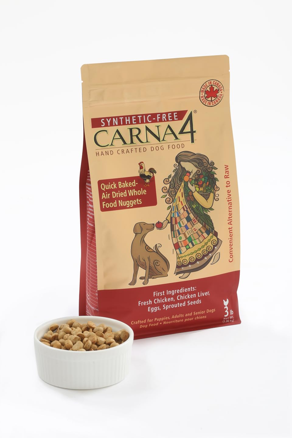 CARNA4 clean non-GMO ingredients with no fillers