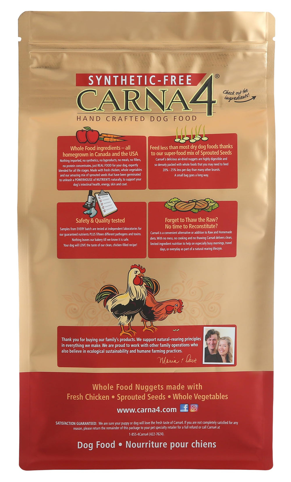 CARNA4 travel-ready packaging showing convenient feeding on the go