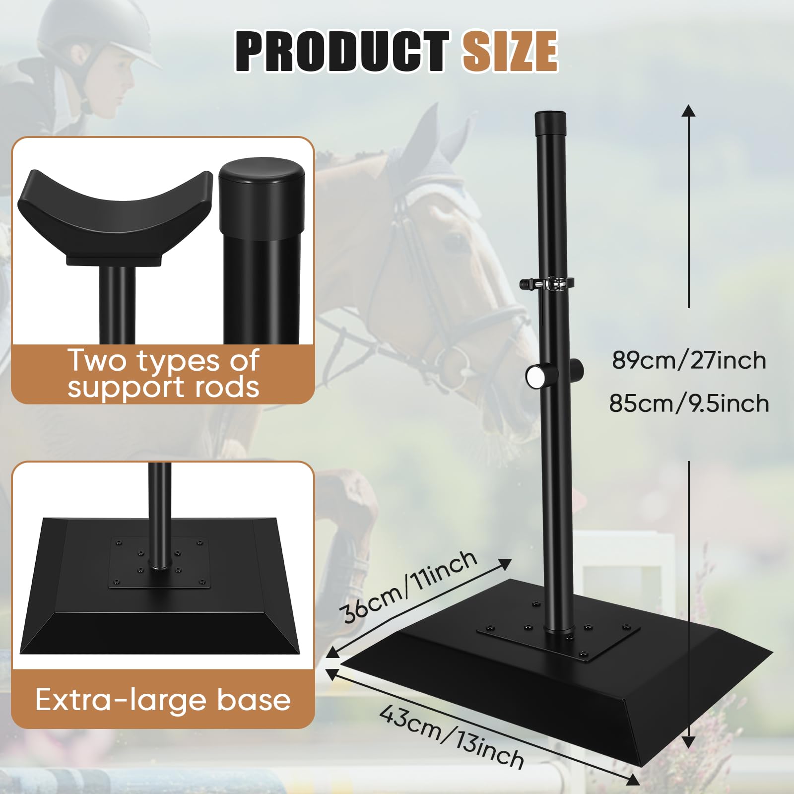 CAROD hoof stand magnetic attachment keeps tools within reach.