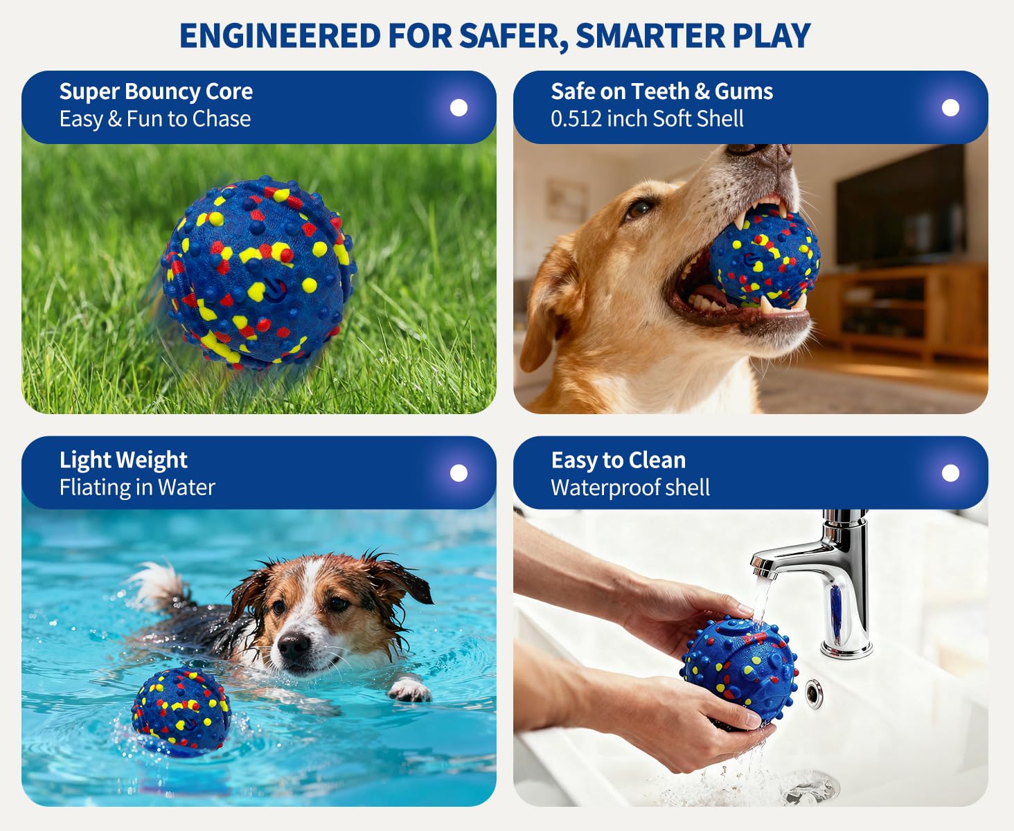 CAROZEN dog ball in indoor-outdoor play scenario