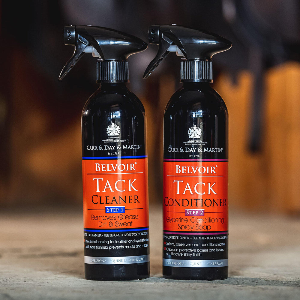 Carr Day Martin Belvoir Tack Cleaner Step 1 packaging closeup.