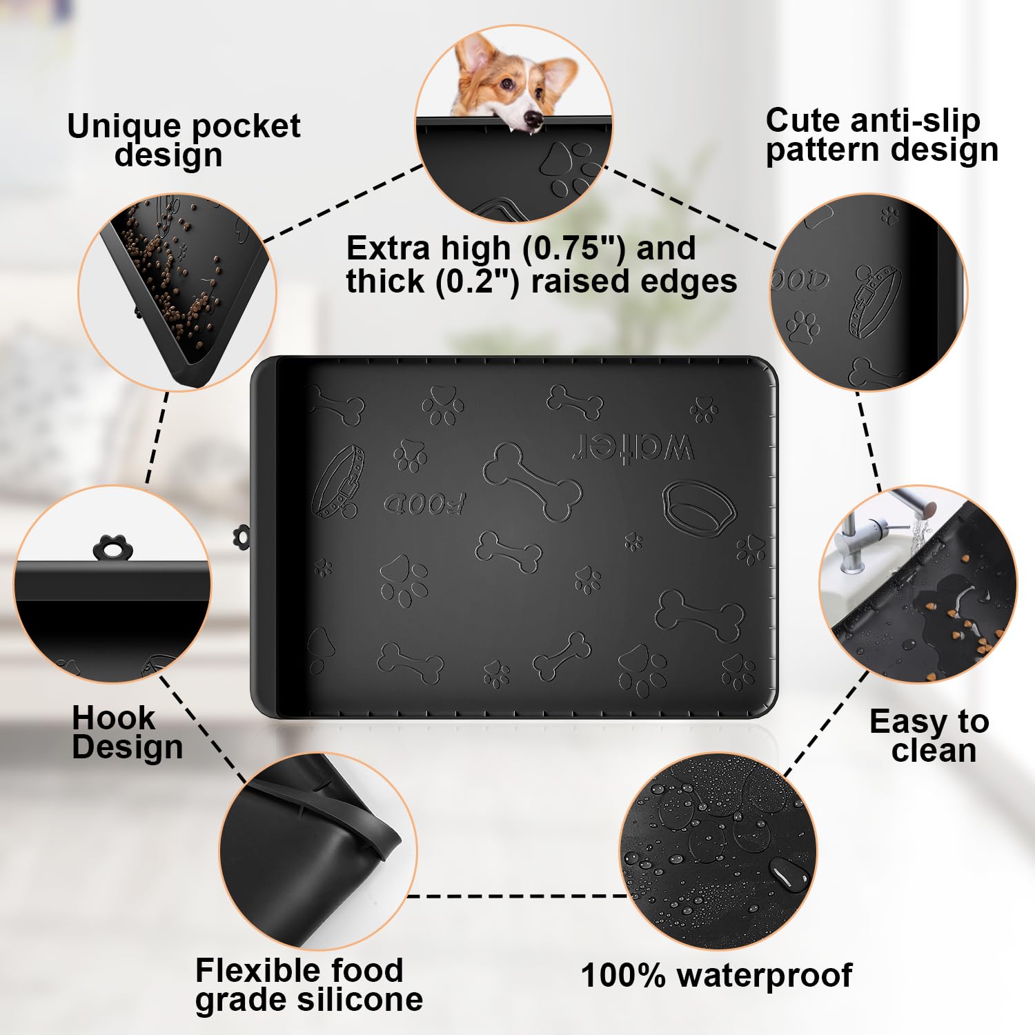 Carry360 large 36x24 mat shows fit for medium to large dogs.