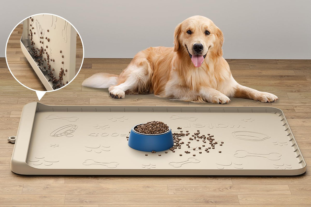 Carry360 silicone dog mat 36x24 full view reduces feeding mess