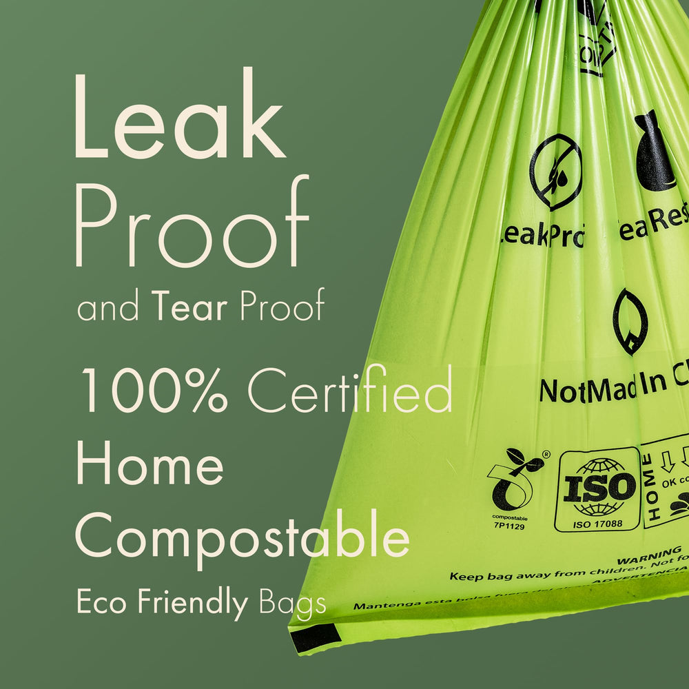 Carrywell 18-micron leakproof bags provide mess-free cleanup.