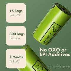 Carrywell bags fit seamlessly into standard dog waste dispensers.