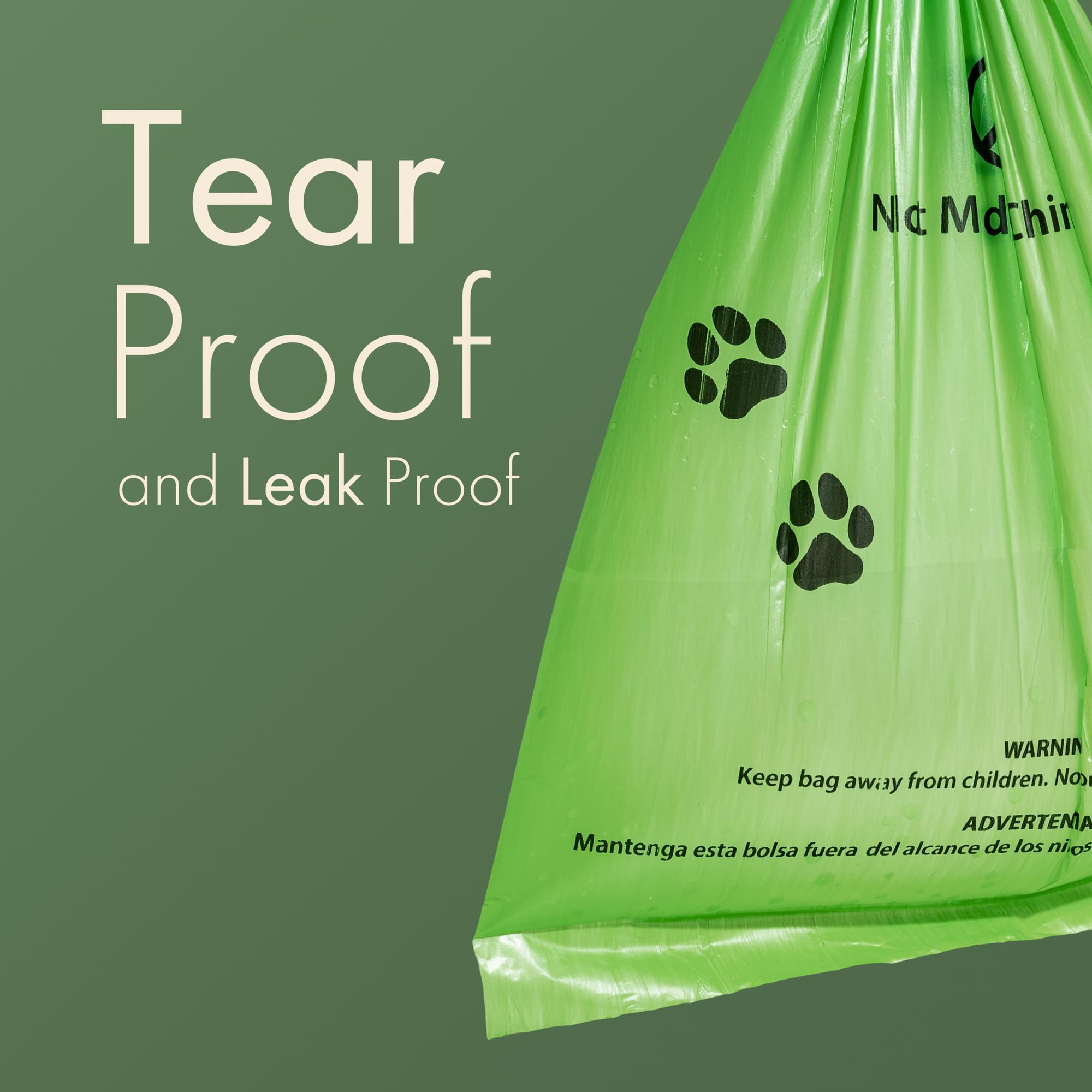 Carrywell biodegradable material offers an earth-friendly waste bag option.