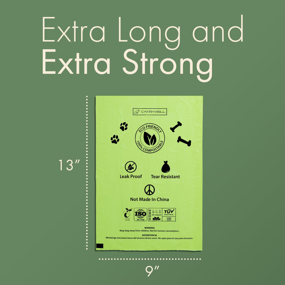 Carrywell eco-friendly materials like cornstarch and PBAT reduce plastic usage.