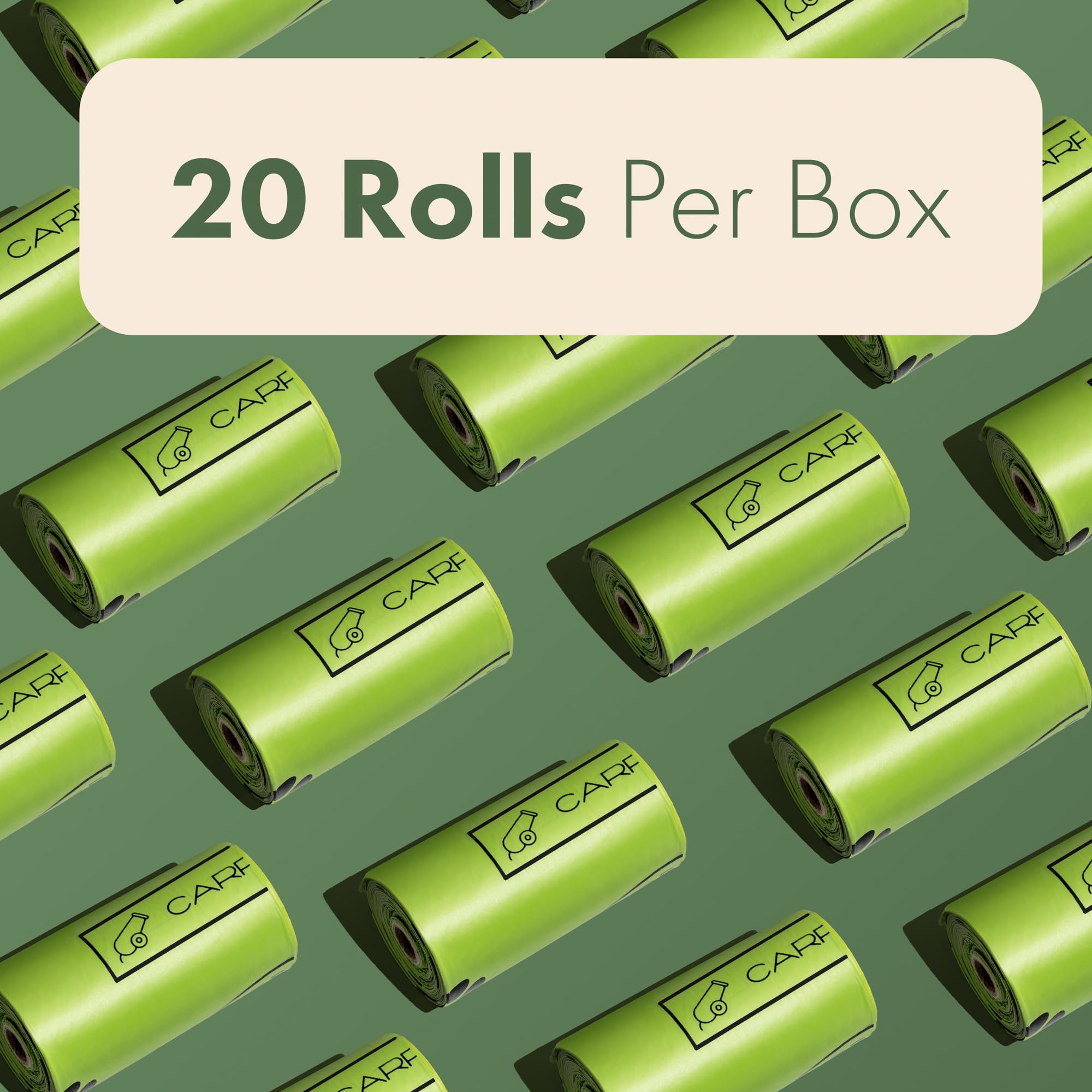 Carrywell refill rolls for 15 bags, compatible with all dispensers.