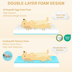 Casa Paw three-sided bolster provides secure, cozy snuggling options for restful sleep