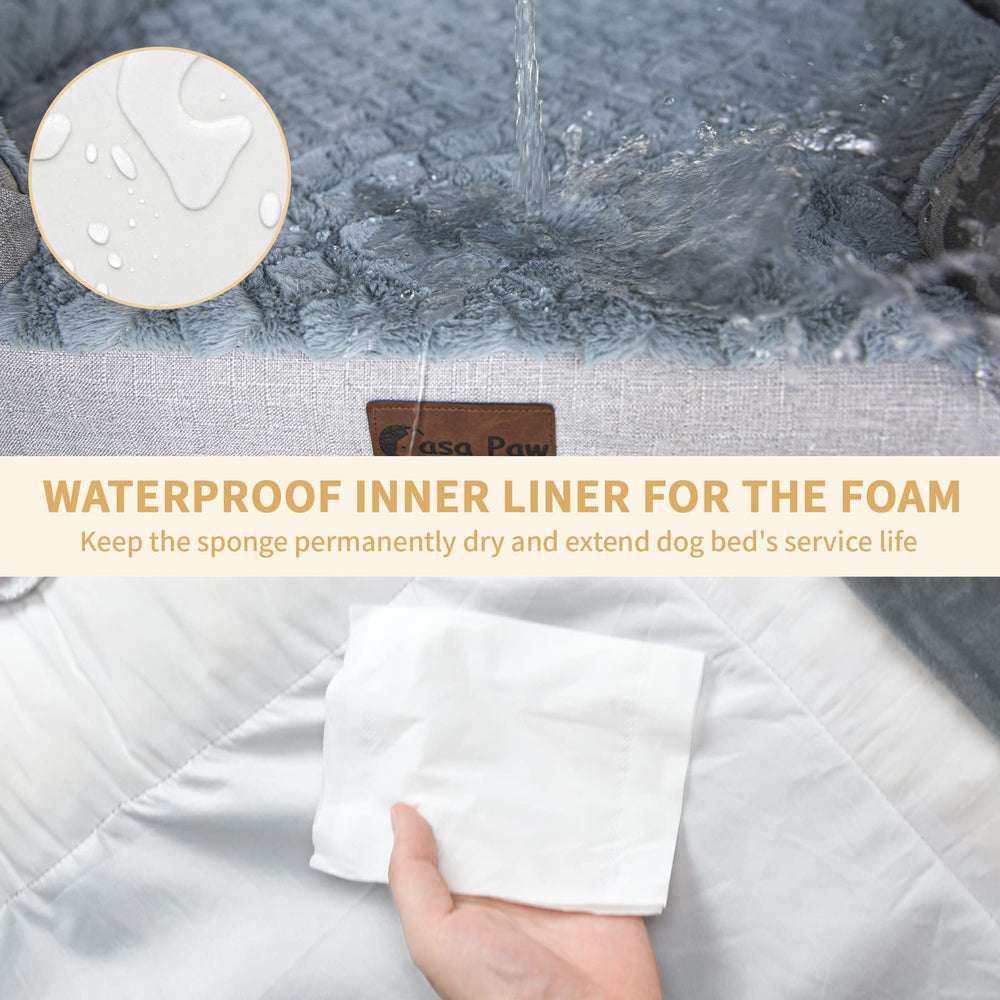 Casa Paw waterproof liner protects foam from accidents and prolongs life