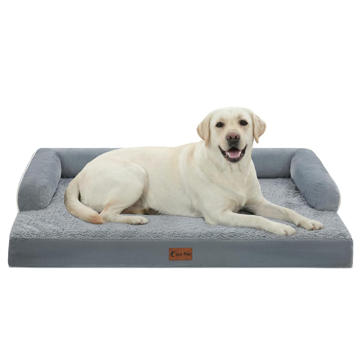 Casa Paw XL bed with egg-crate foam for joint support