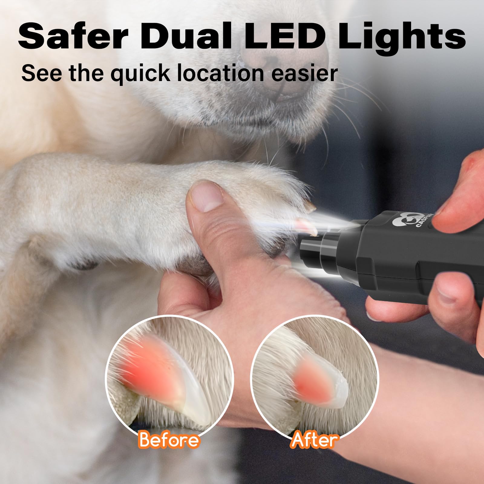 Casfuy cordless design with USB charging for grooming anywhere.