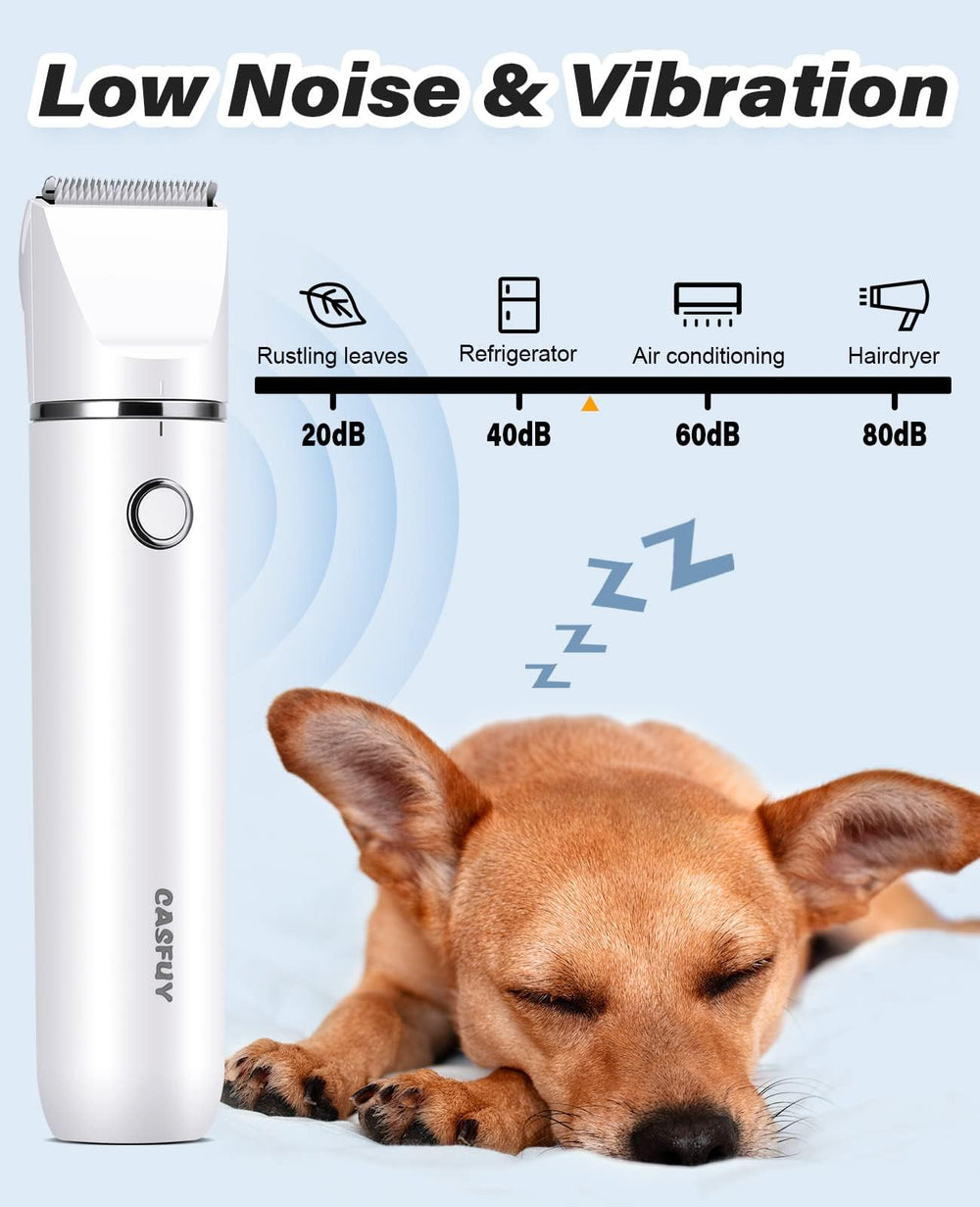 Casfuy compact head 0.4 inch for precise trimming around eyes and ears.