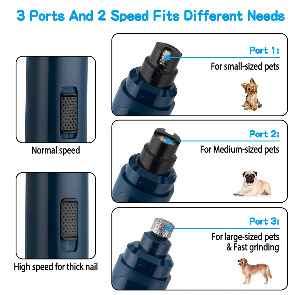 Diamond drum bit on Casfuy nail grinder for smooth edges and safety.