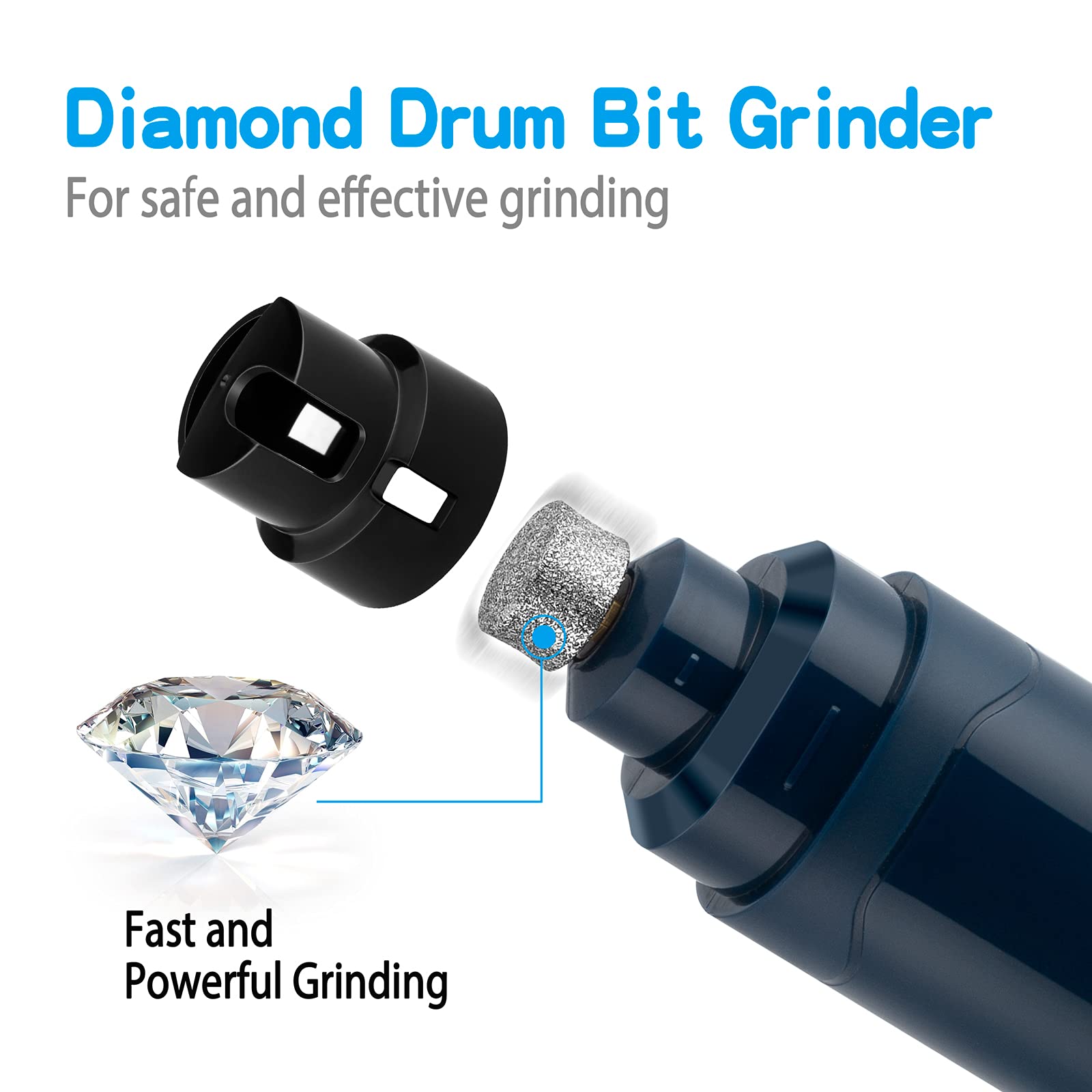 Casfuy dog nail grinder showing 2-speed control for gentle to powerful grinding.