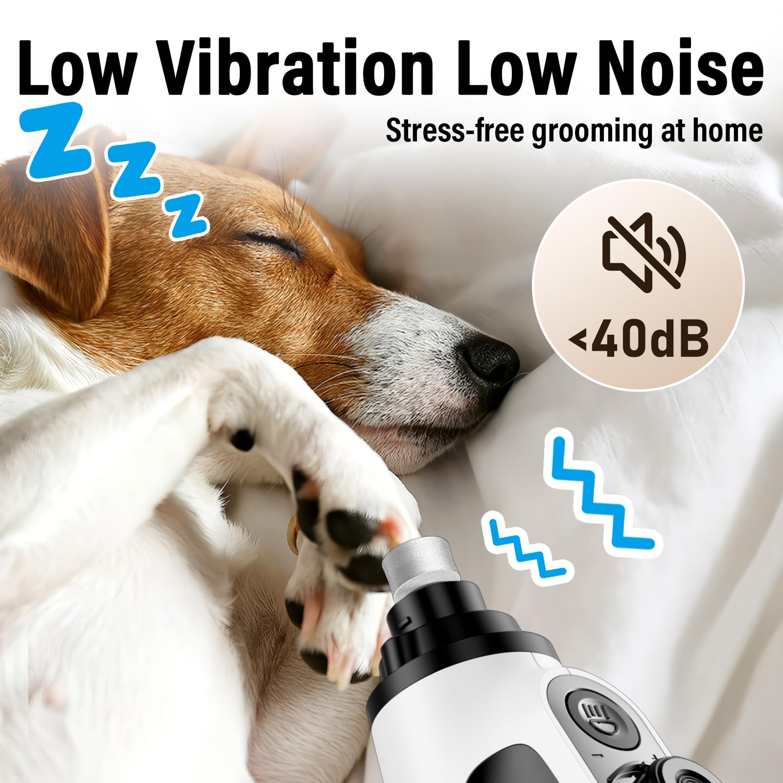 Casfuy nail grinder with 2000mAh battery and LED display.