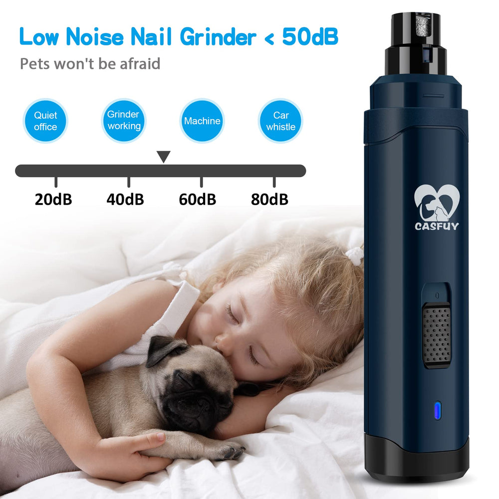 Casfuy grinder with three ports to fit nails from small to large.