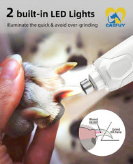 Casfuy dog nail grinder offers six speeds for control.
