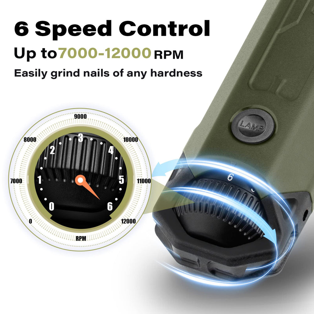 Casfuy LED lights illuminate nails for safer, more accurate trimming.