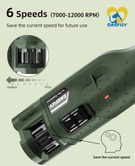 Casfuy dog nail grinder quiet side usage showing ergonomic grip.