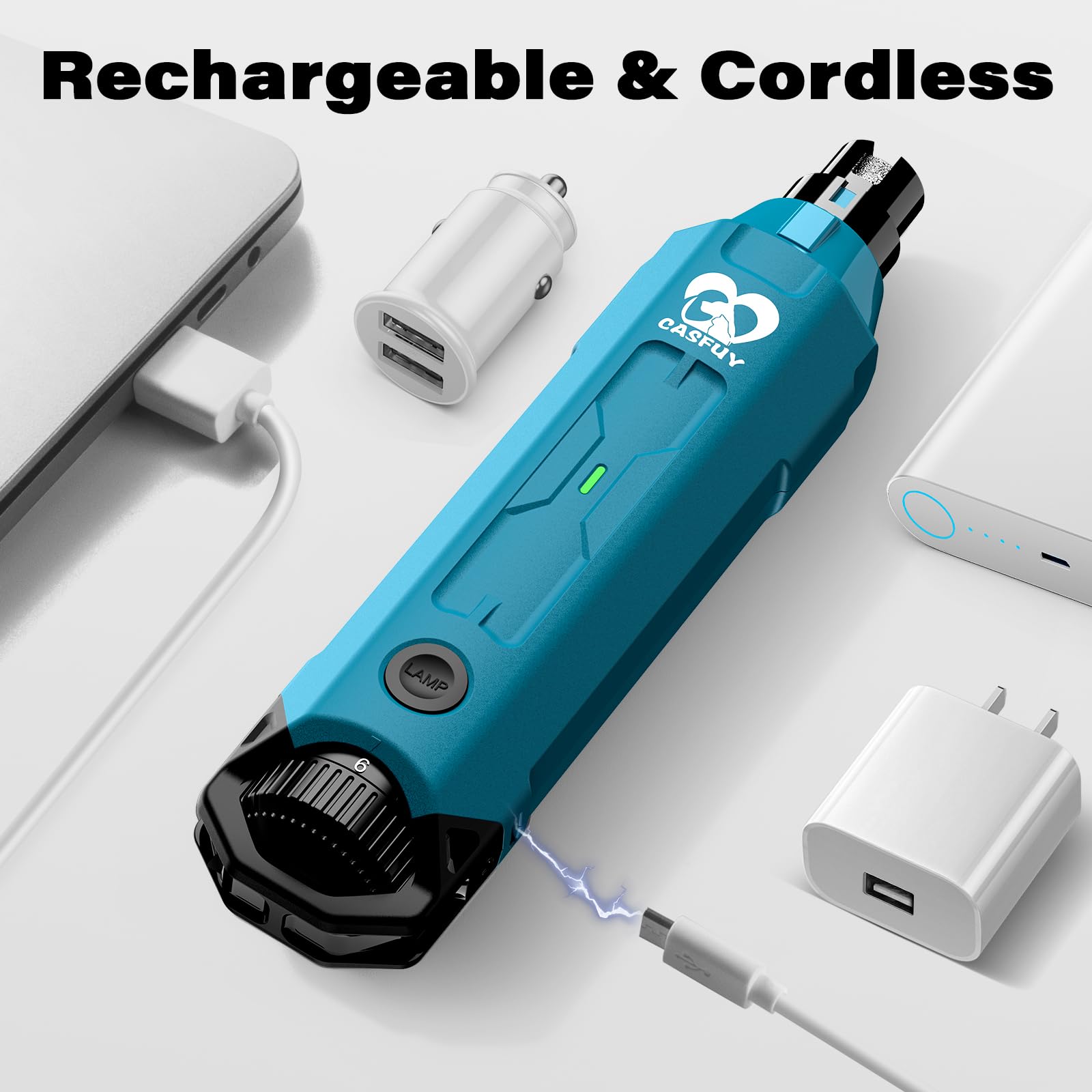 Casfuy ergonomic lightweight design for easy at-home grooming.