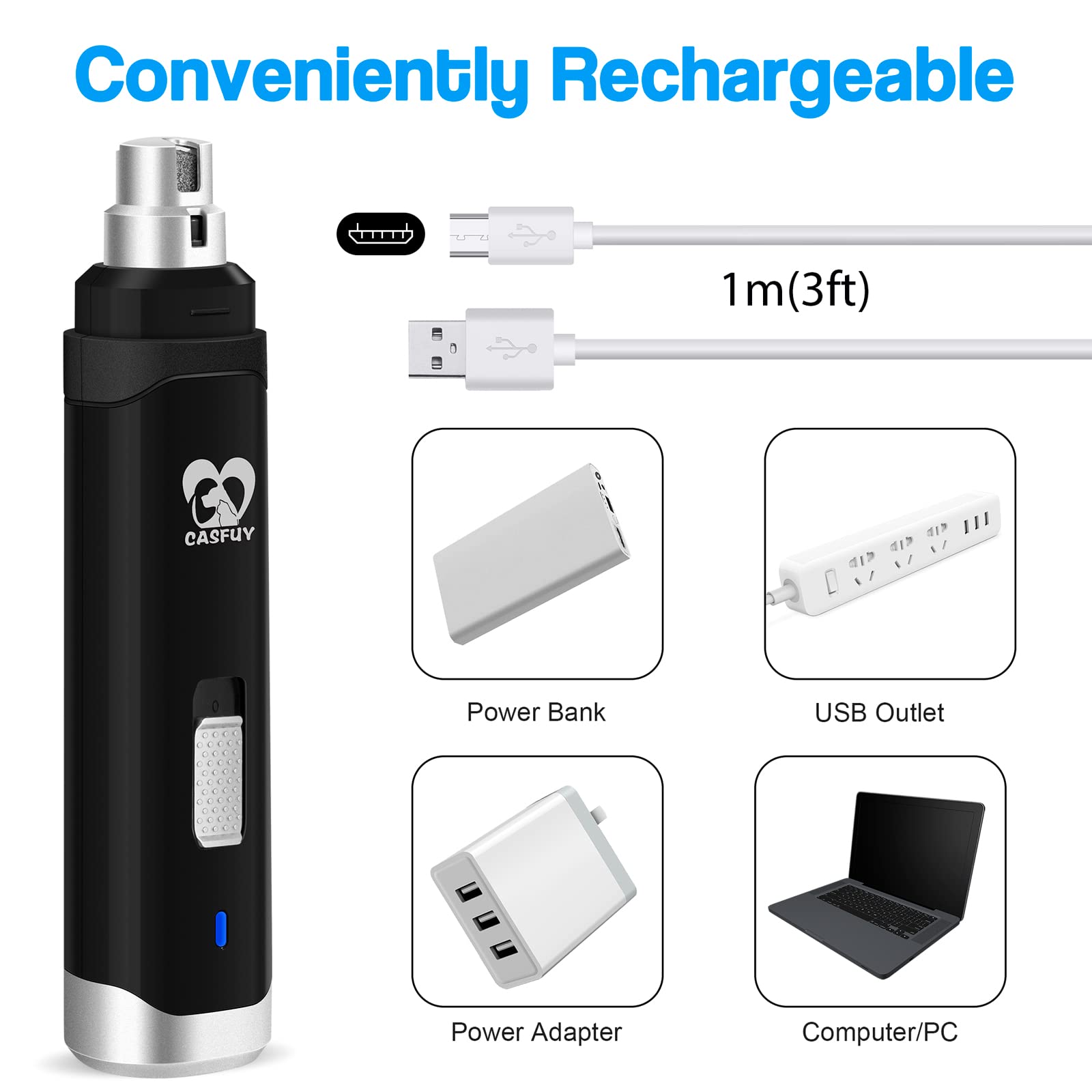 Casfuy ergonomic lightweight handle for easy control