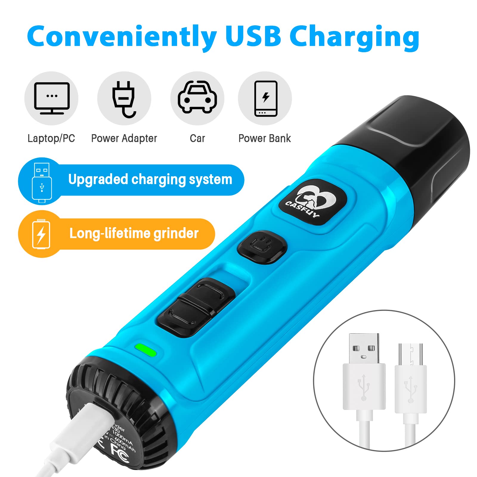 Casfuy ergonomic, lightweight design for easy handling