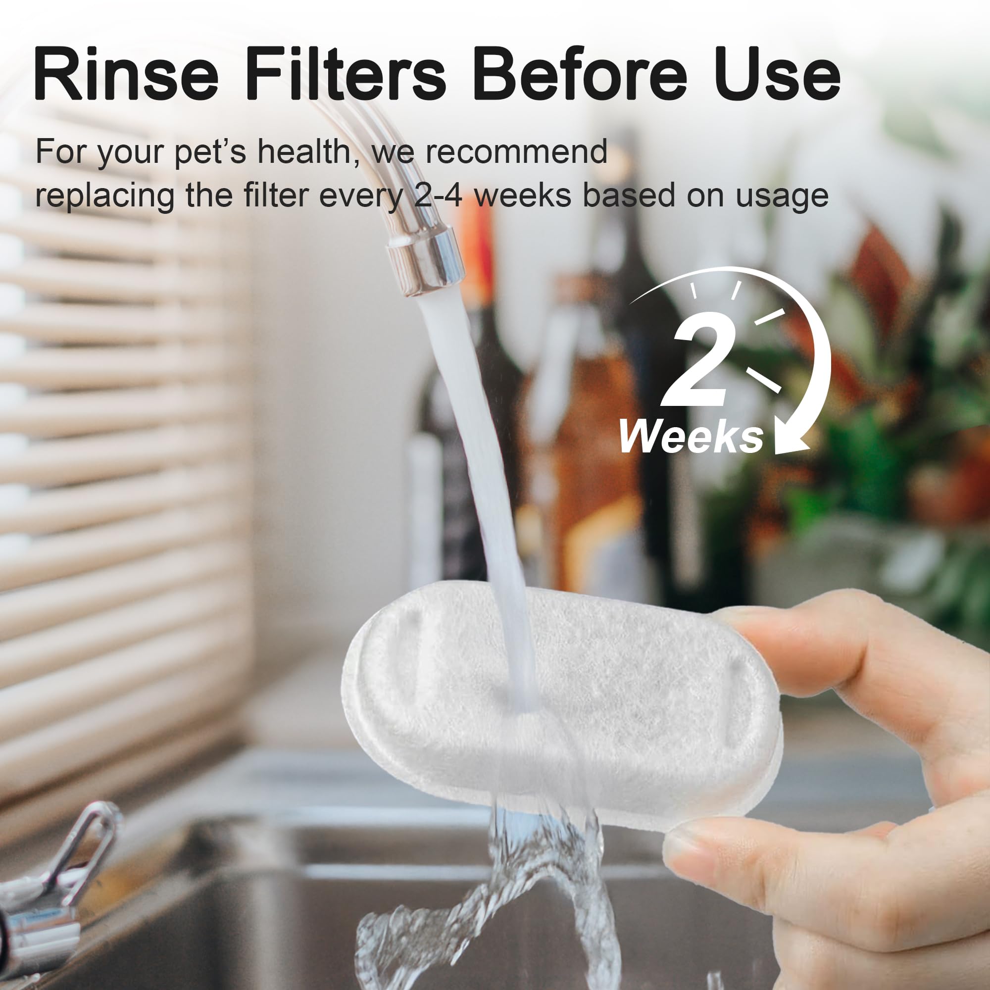 Casfuy fountain filters support easy maintenance and hydration for pets