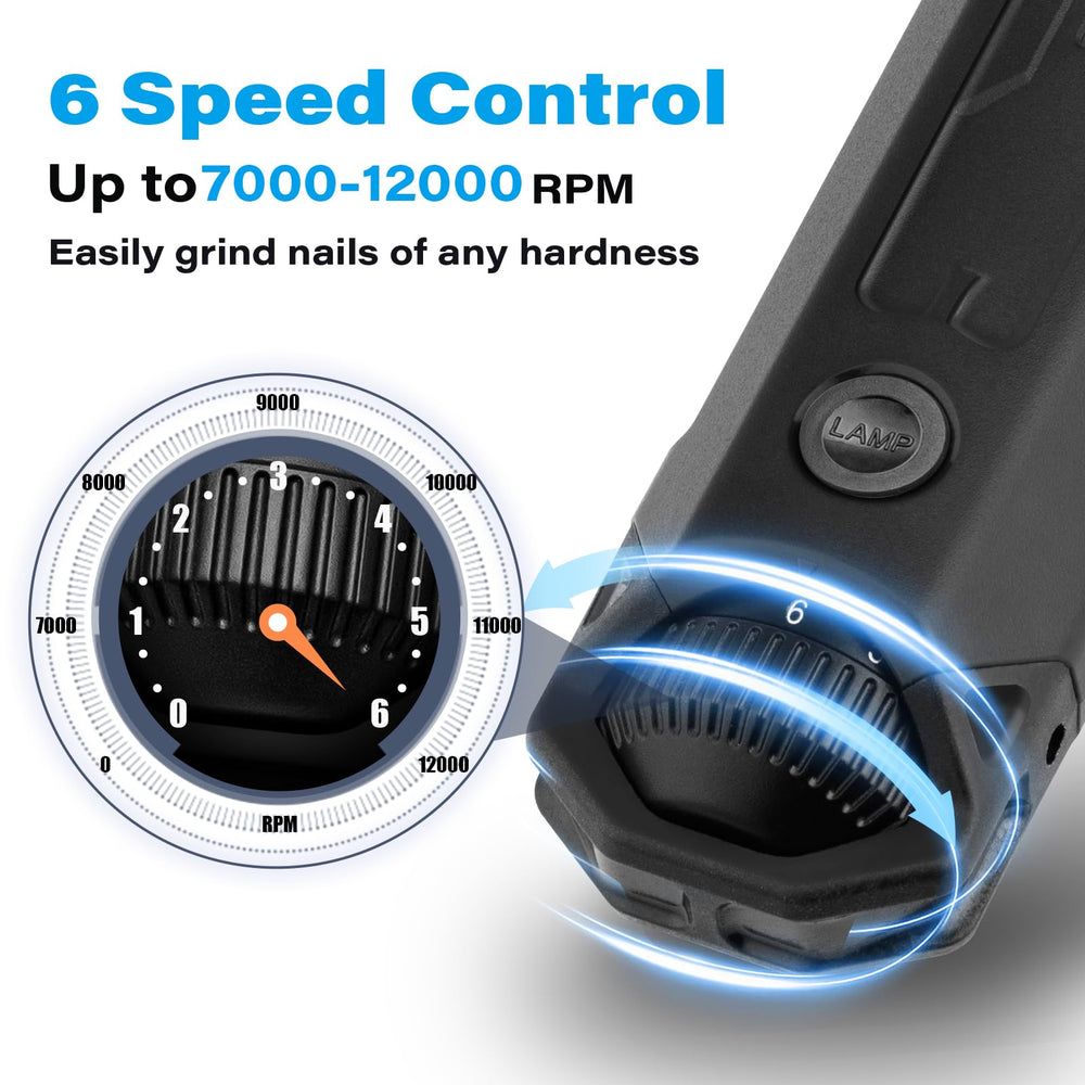 Casfuy LED light enhances visibility for safer nail trimming.
