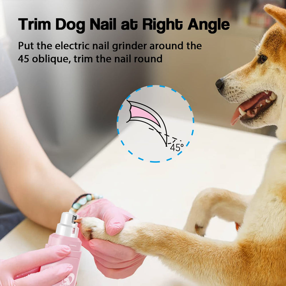 Casfuy nail grinder enables grooming anywhere and anytime.