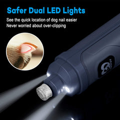 Casfuy nail trimmer with a powerful motor for fast, even nail grinding.