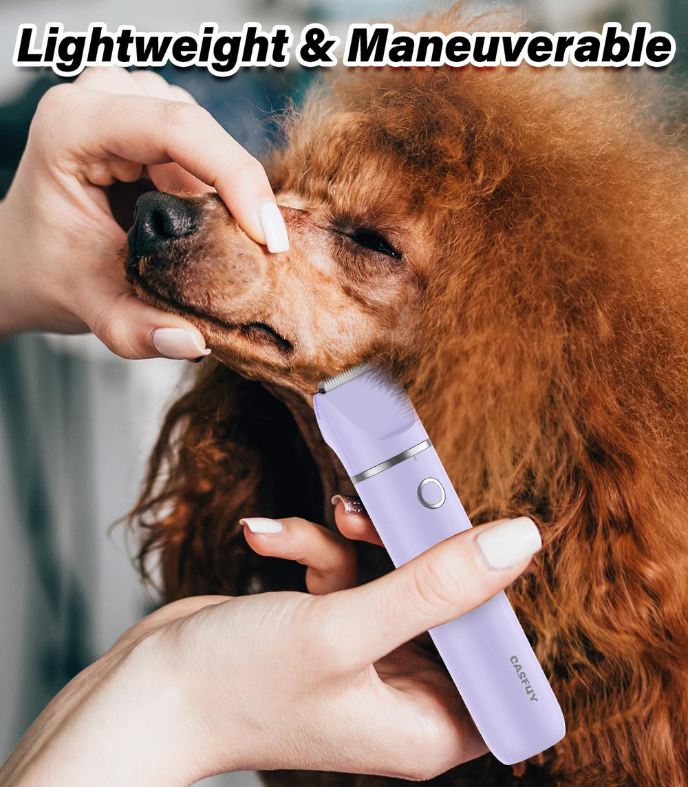 Casfuy heavy-duty motor delivers smooth trimming across fur without snagging.