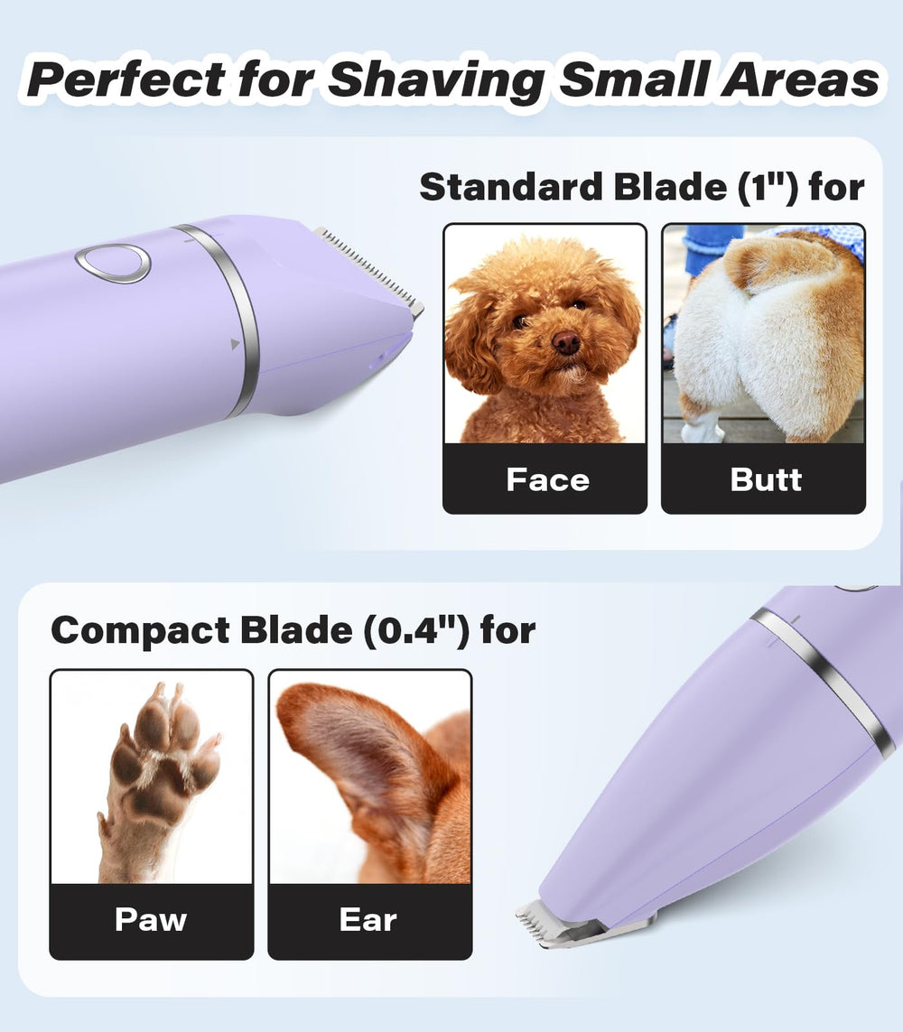 Casfuy paw trimmer low-noise design keeps pets calm during grooming sessions.
