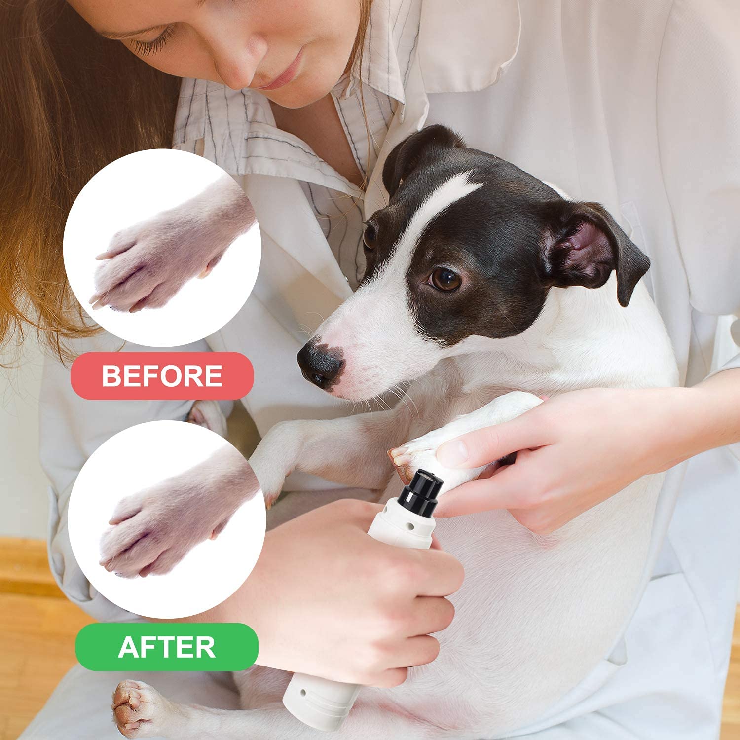 Casfuy portable design lets you groom from couch to car.