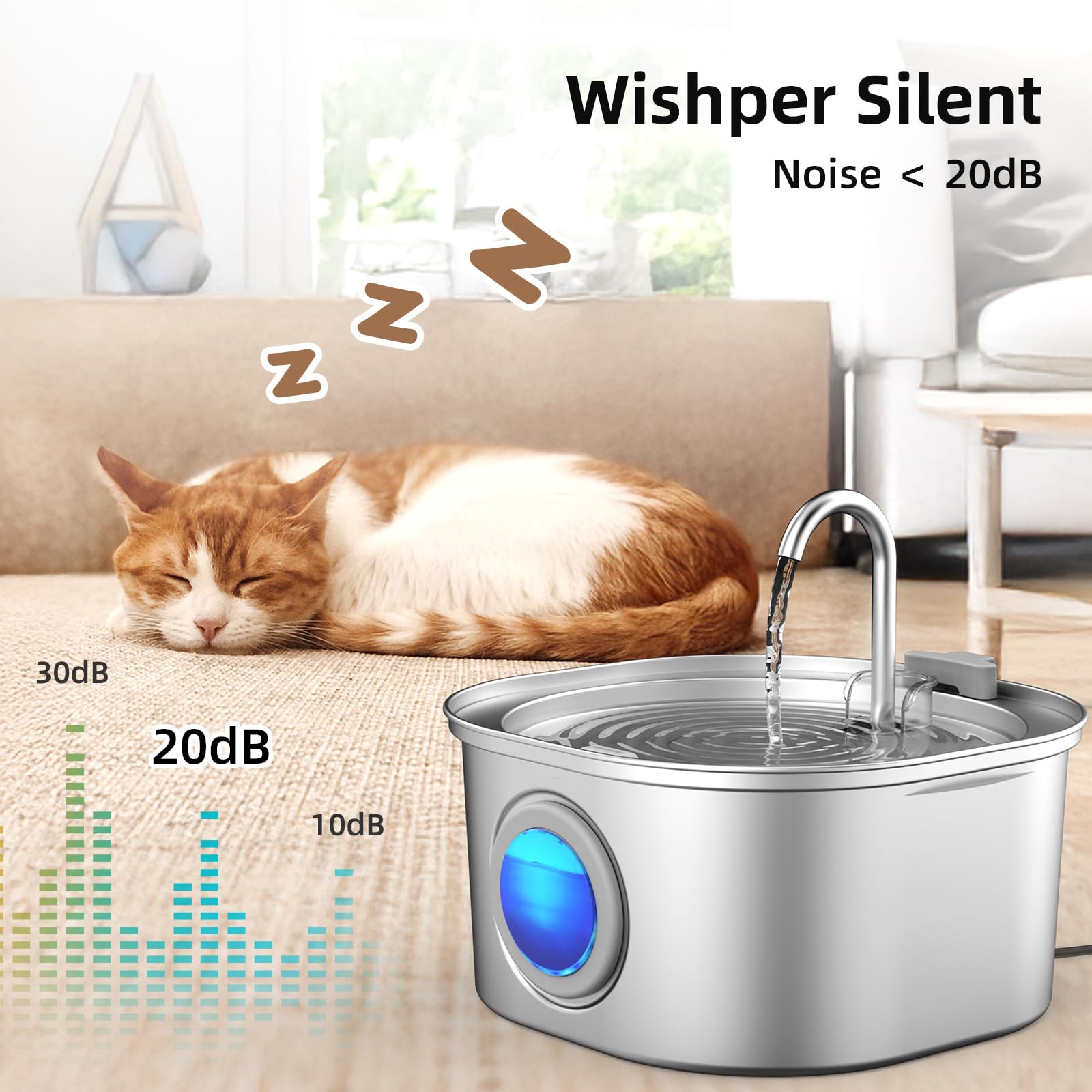 Casfuy PWS-155 ultra-quiet pump keeps living spaces serene