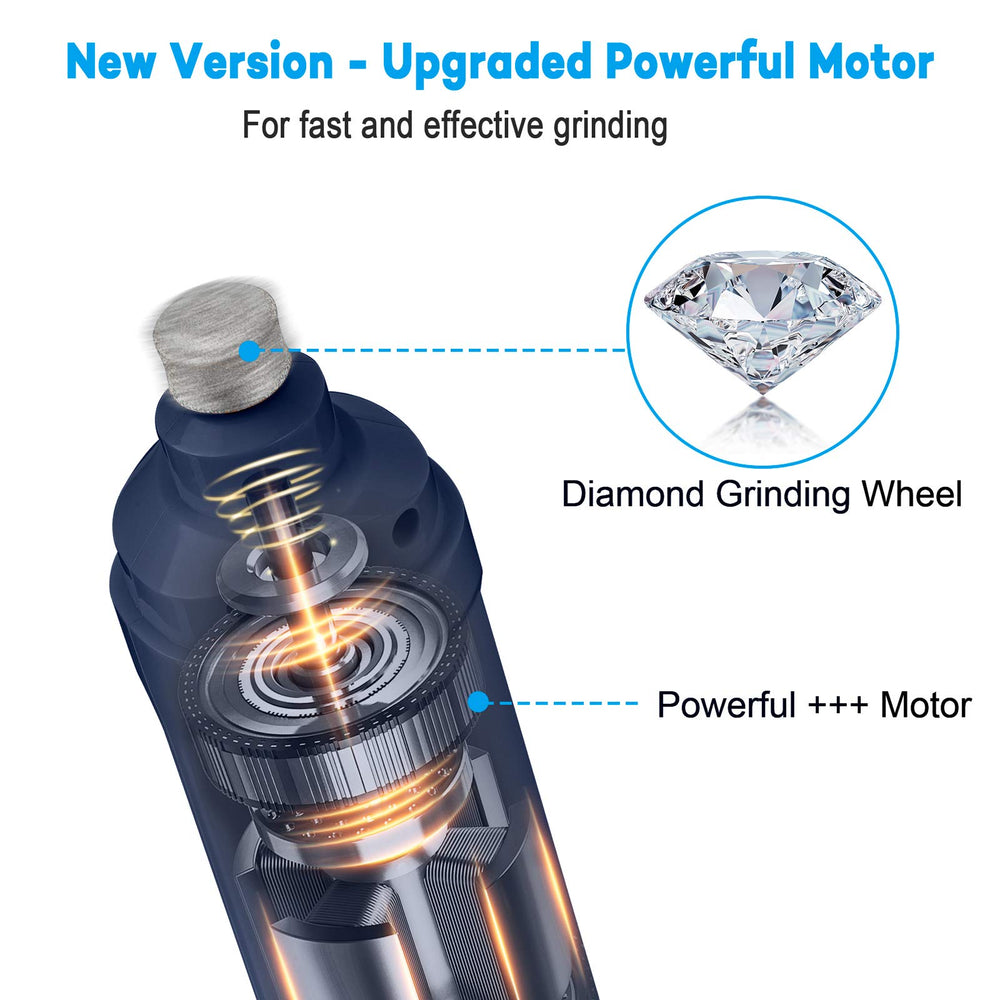 Casfuy quiet nail grinder reduces stress with whisper-quiet operation.