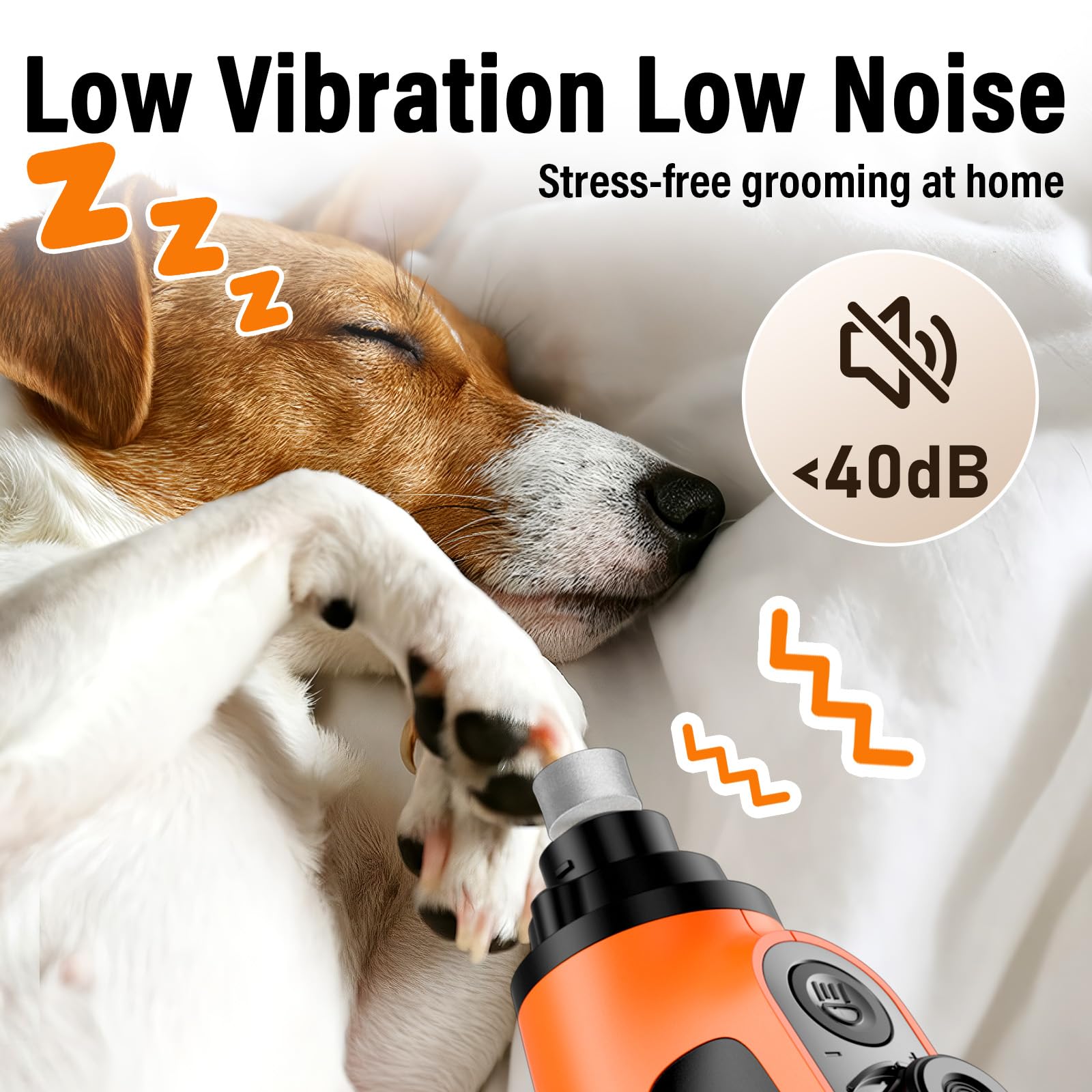 Casfuy Smart 6-Speed Grinder with 3 ports for nails of all sizes.