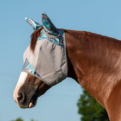 Cashel Crusader Fly Mask with Ears Breeze shields ears while staying breathable.