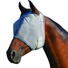 Cashel Crusader fly mask on foal, front view showing full-coverage eye protection