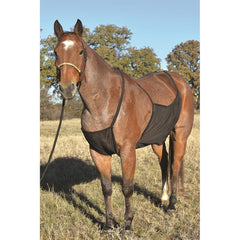 Cashel Fly Sheet Belly Guard side view with soft adjustable straps for secure fit.