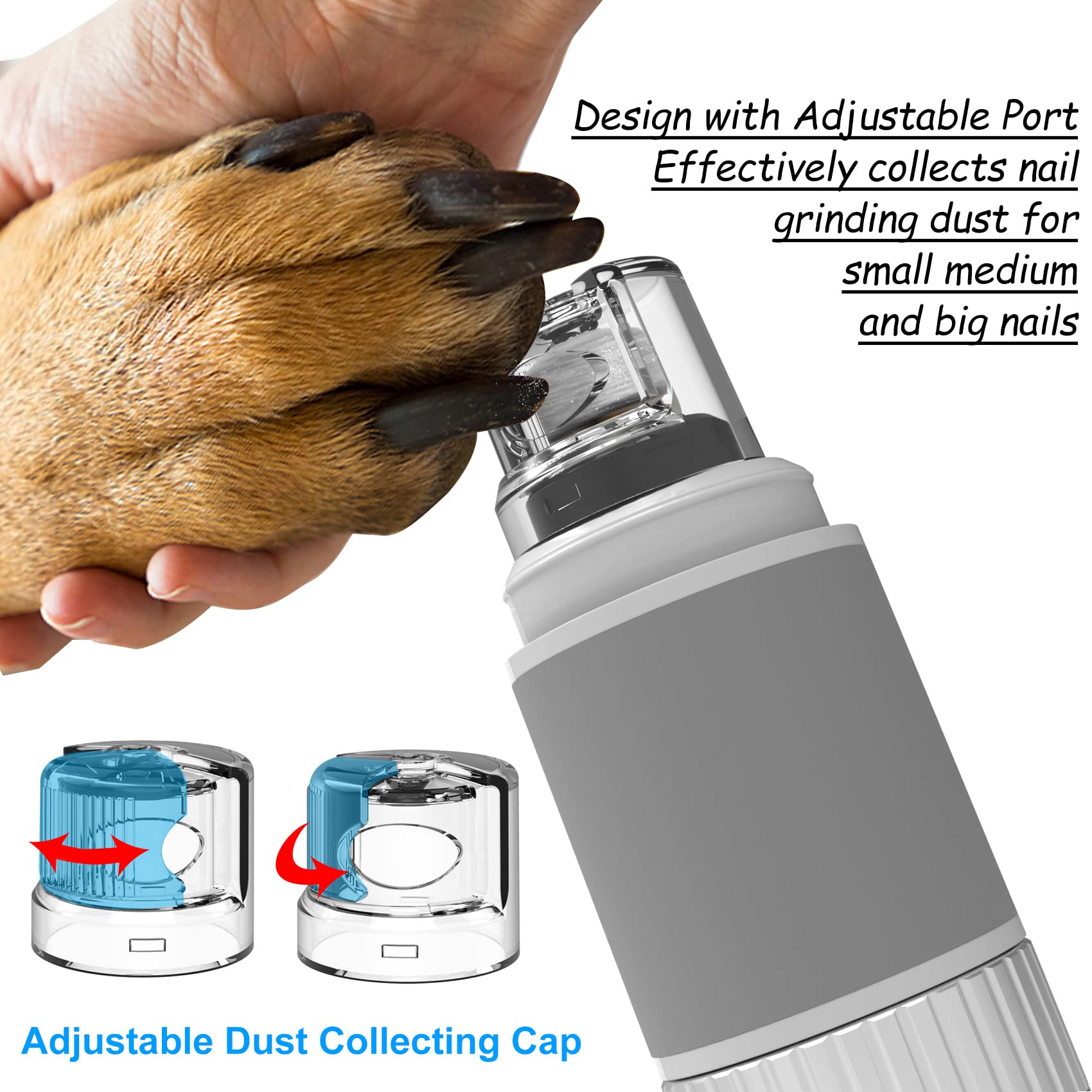 Casifor pet nail grinder in use for gentle grooming.