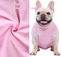 Caslfuca recovery suit with urination opening enables relief without full garment removal.