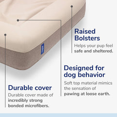 Casper dog bed memory foam with side bolsters for head support