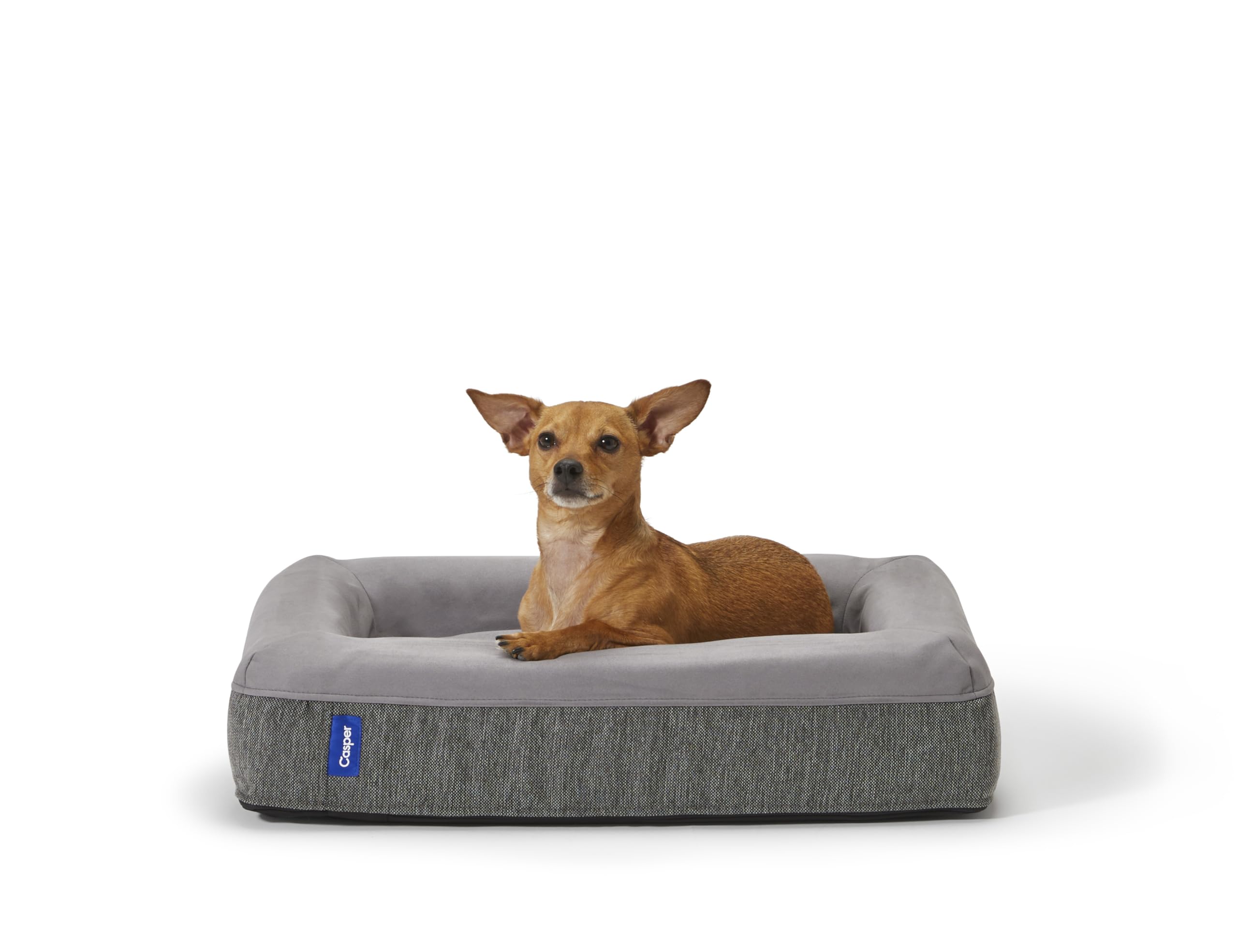 Casper dog bed memory foam surface offers comfortable rest for dogs.