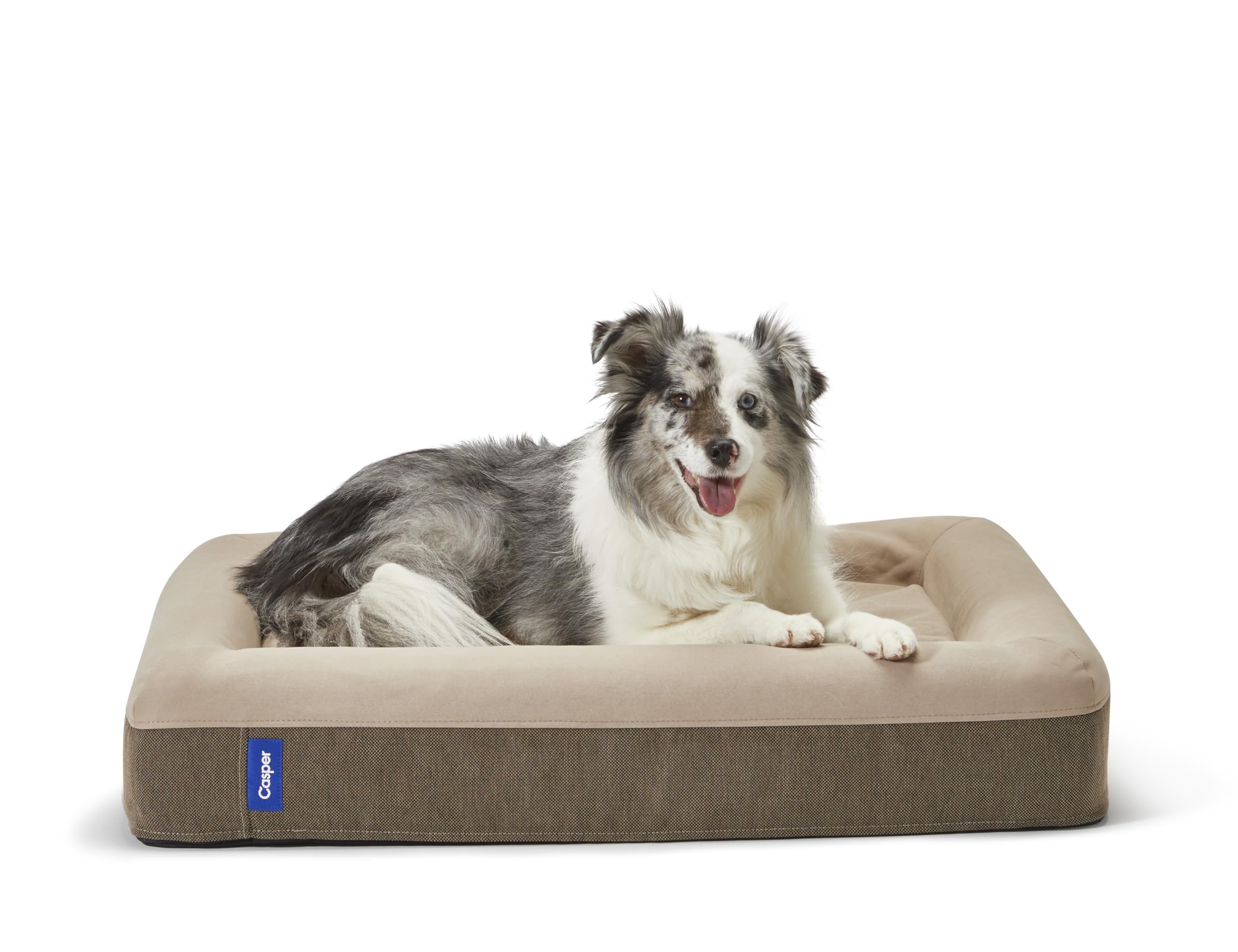 Casper dog bed top view plush memory foam for pressure relief