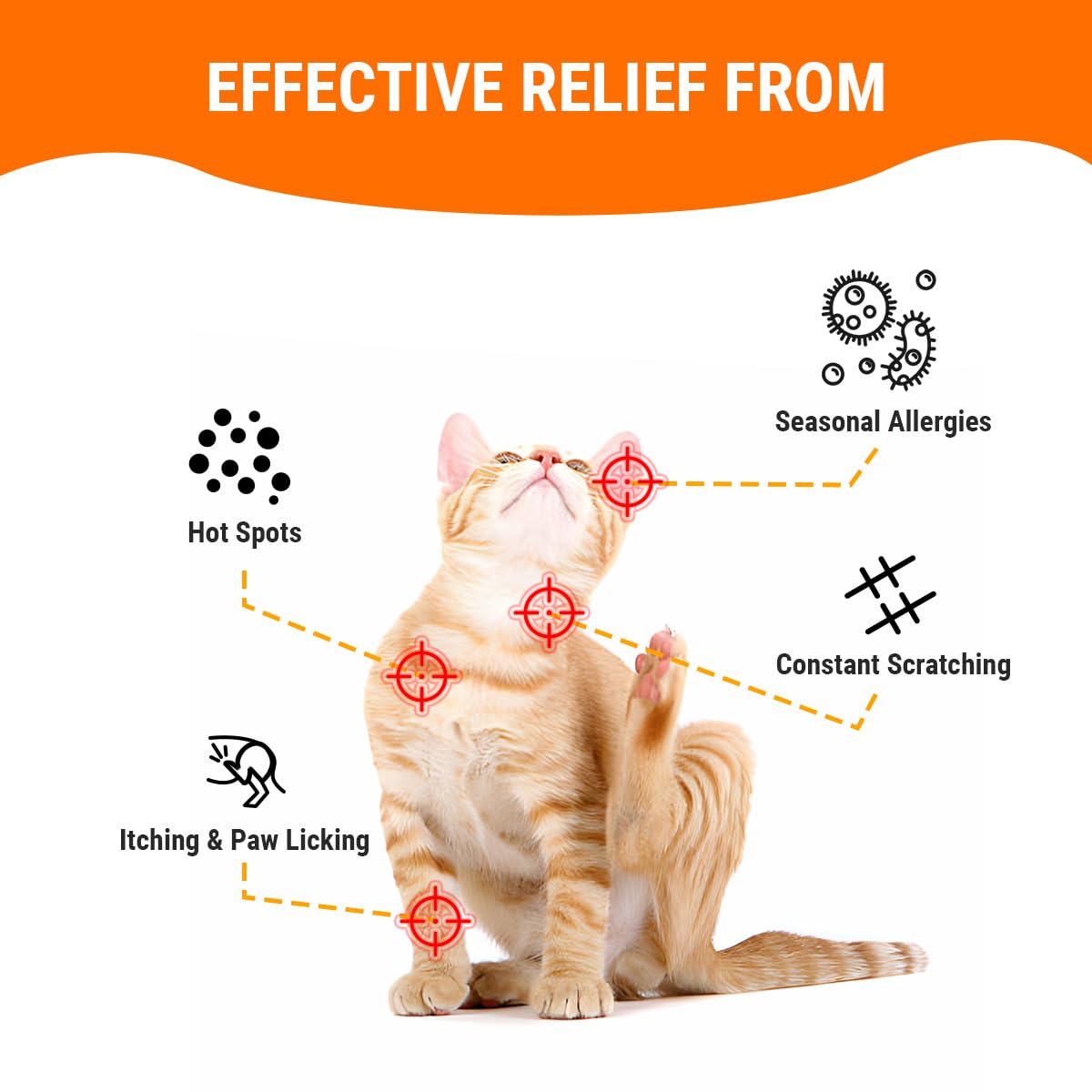 Cassiel Pet Dog Allergy Relief Chews helping dog inflammation comfort