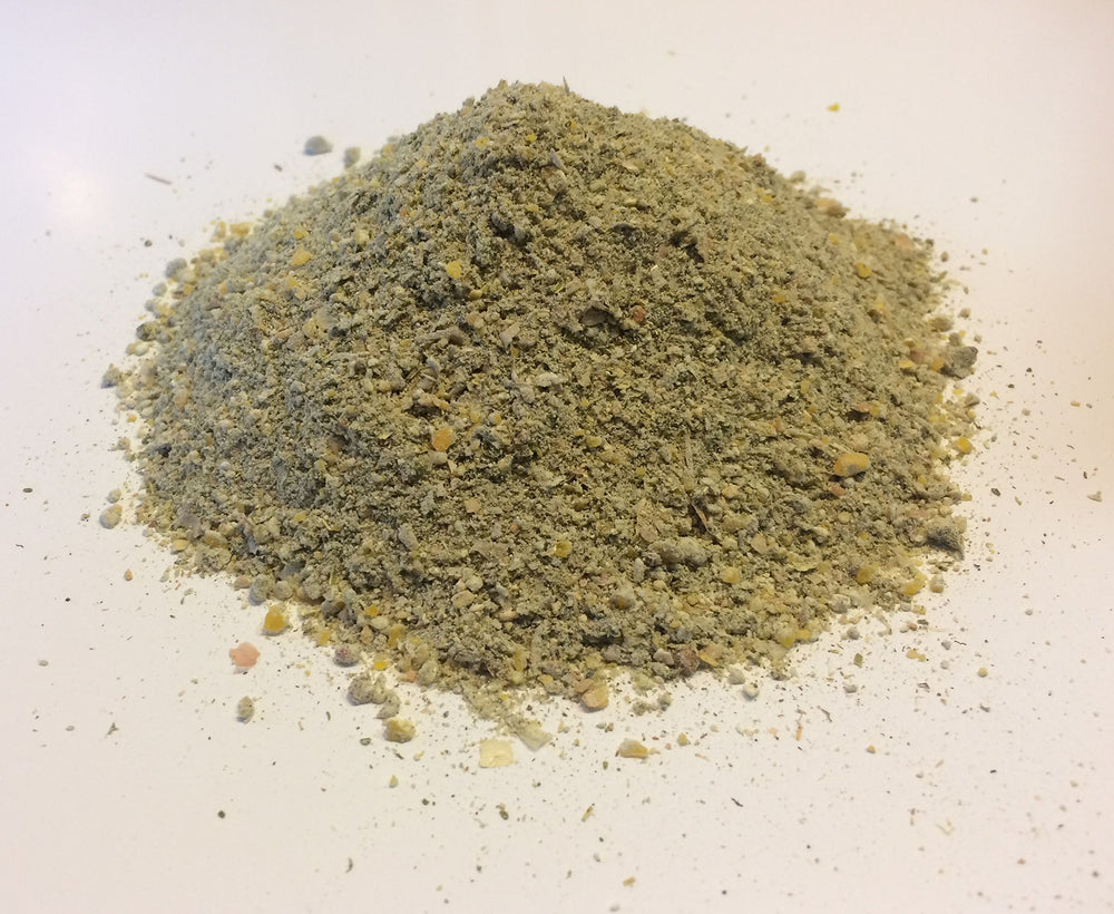 Castaway Organics Worm Food in worm bin supporting healthy feeding and growth