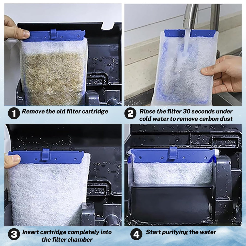 Casuenia easy replacement design facilitates fast cartridge changes without tools.