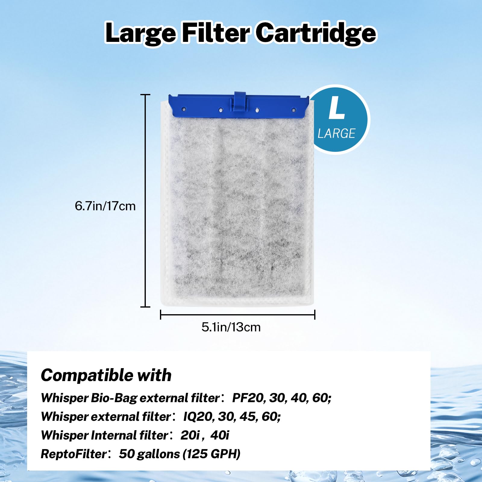 Casuenia pre-assembled filter cartridge ready for quick setup and replacement.