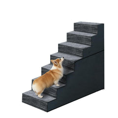 Casusv 31-inch dog stairs at bed edge for safe access